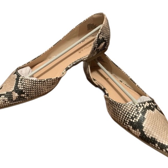 Sz 9 Ismene Natural Snake Slip on Flats NIB - Picture 8 of 9